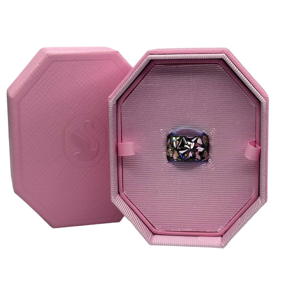 Swarovski Curiosa cocktail ring Triangle cut, Multicolored Size EUR 52 / USA 6